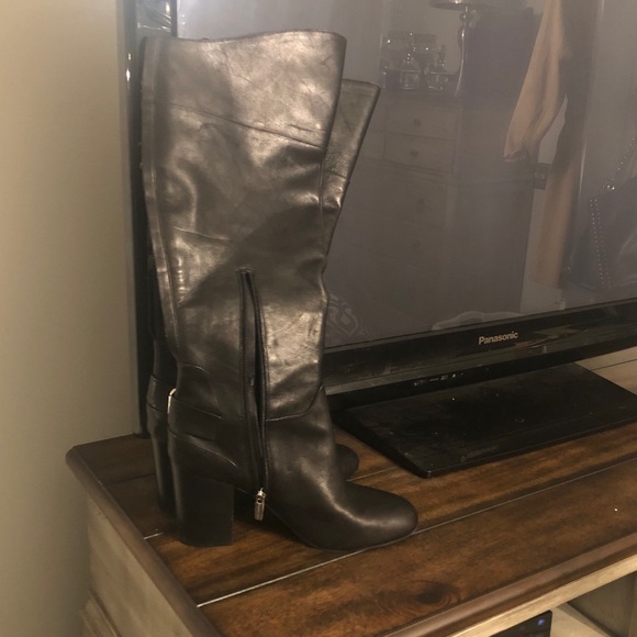 Enzo Angiolini Size 9.5 Leather Black Boots - Picture 8 of 11